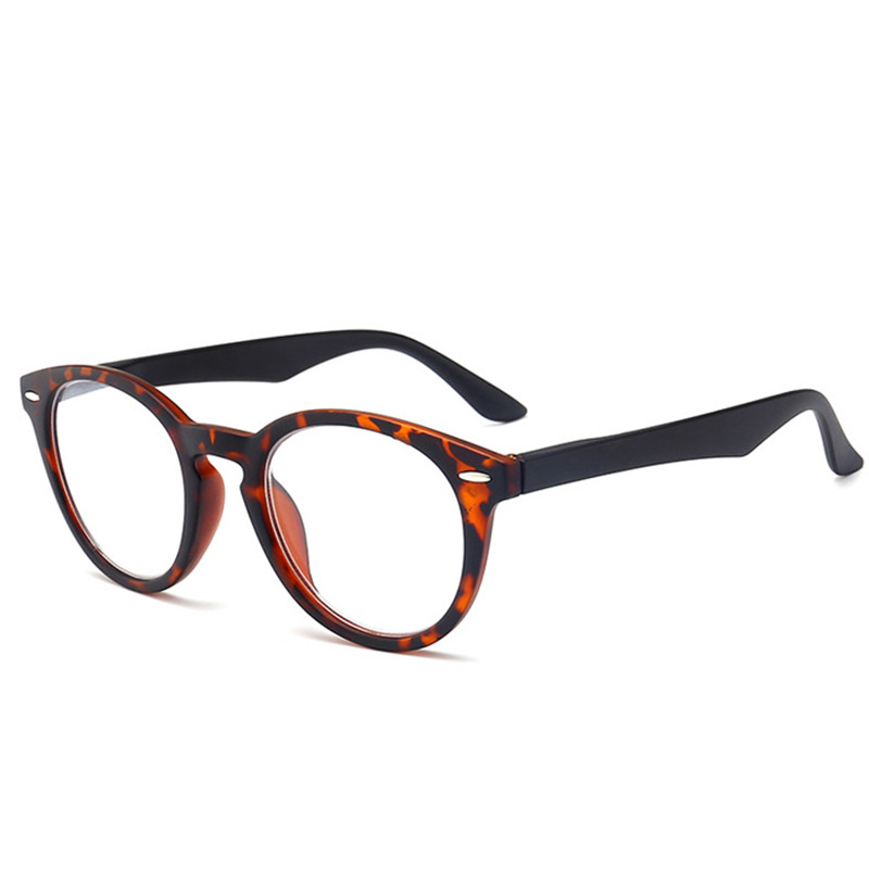 Gafas de lectura con montura ovalada de leopardo Retro para hombres y mujeres, lentes transparentes para presbicia, gafas con dioptrías + 1,0 a 4,0