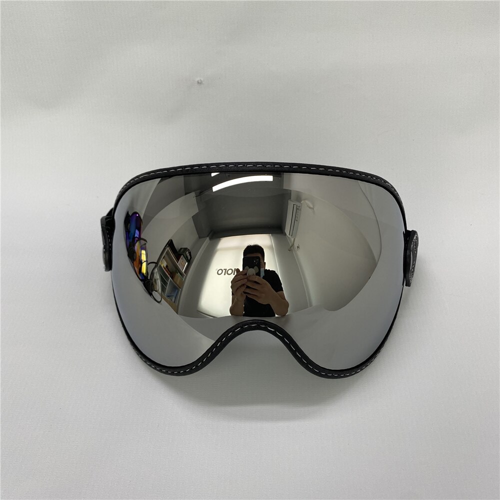 MJ MOTO retro gogle na motocykl kask gogle MOTO3 motocross gogle 4 kolor wymienny motocykl konna okulary ochronne: srebro