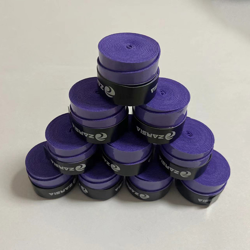 10PCS ZARSIA Sticky Anti-skid Tennis Racket Grip Anti-Sweat Badminton Grips Tennis Raquet Overgrips: PURPLE