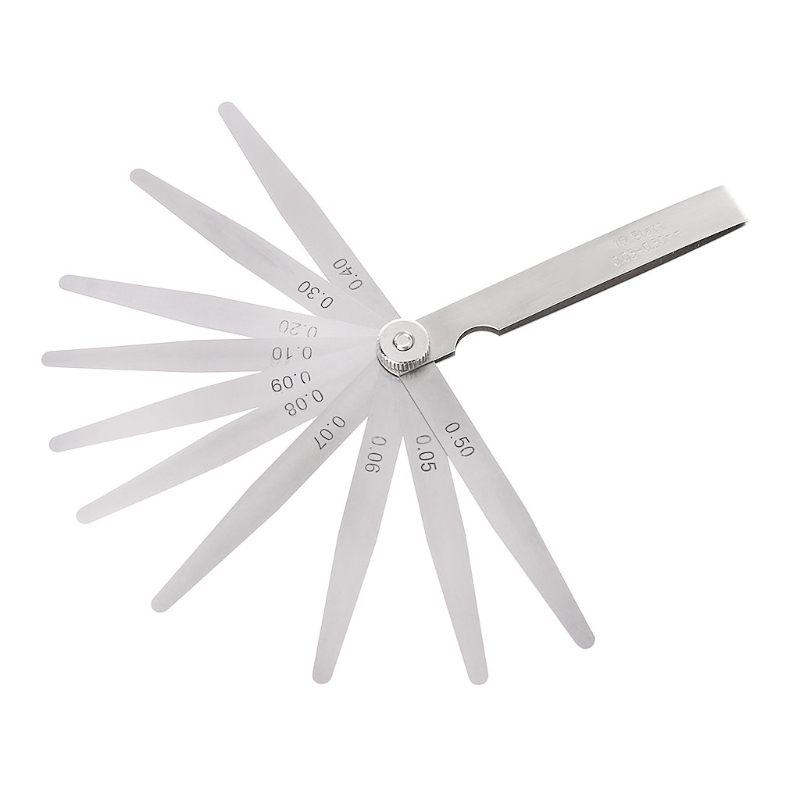 Calibrador de 20 hojas de 0,05-1mm, herramienta de medición de espesor, relleno de huecos métricos 4XFD