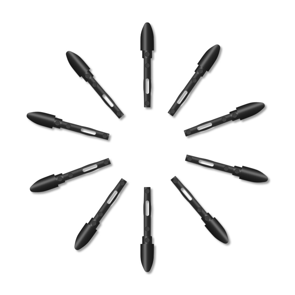 Huion PN01 10pcs Replacement Pen Nibs Graphics Tablet Pen Nibs Wear-resistant Pen Nib for Huion PEN68/PEN80