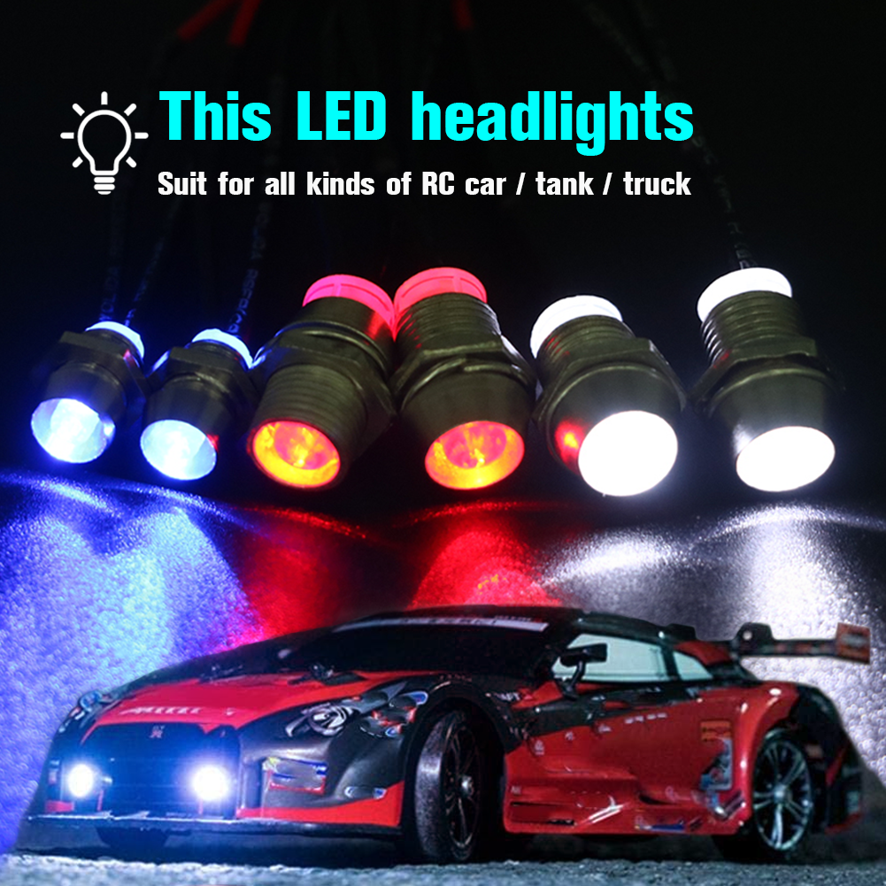 2 / 4 / 6 / 8 lumières 70 cm de longueur RC LED phares de nuit phares 3/5mm lumière LED pour modèle de voiture sur chenilles à dérive pour voiture RC