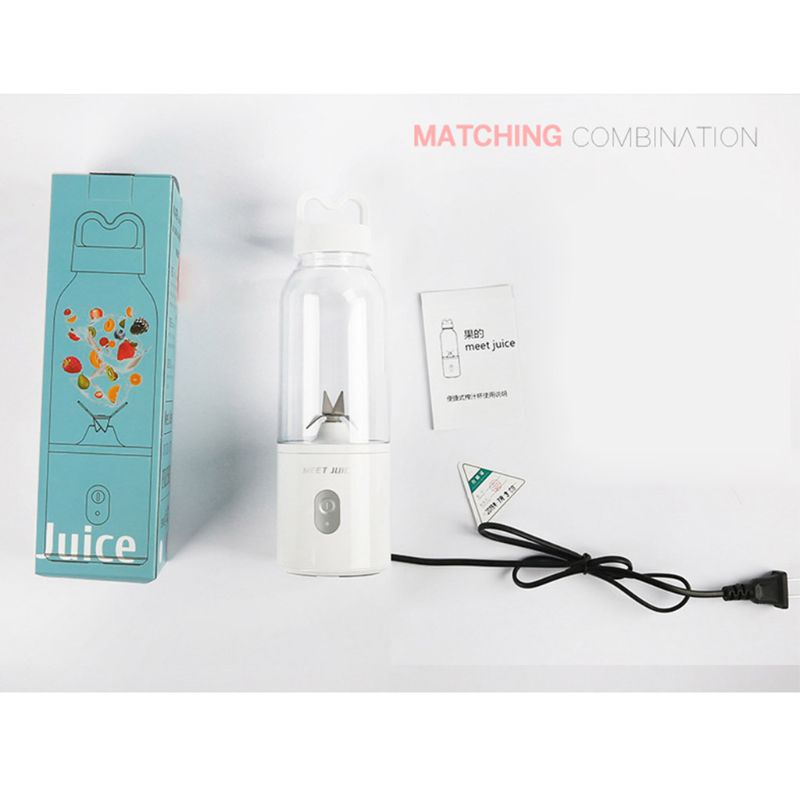 Mini Portable Electric Fruit Juicer Personal Juice Cup Charging Small Smoothie Maker Blender Kitchen Mixer Machine Home