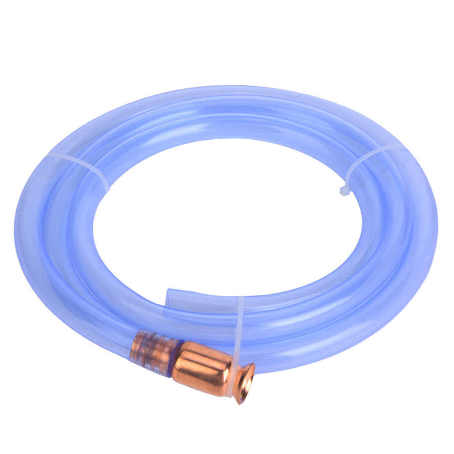 Safety siphon hose fuel/petrol/water transparent Self-priming anti-static shaking siphon 6 feet 1/2 \"valve - 3 5 gallons/min: Default Title