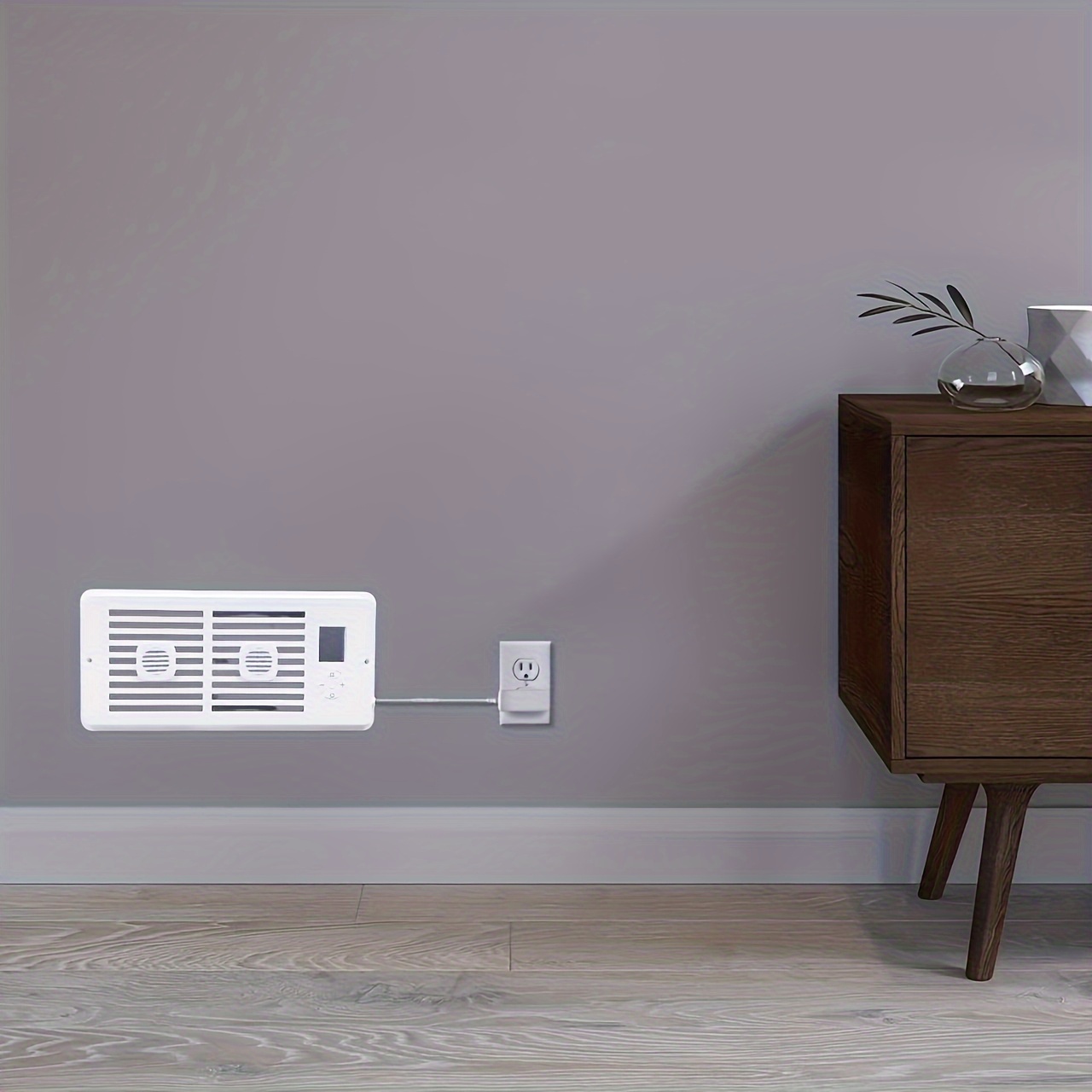 Home intelligent silent fan with aromatherapy duct booster, intelligent constant temperature control ventilation fan booster