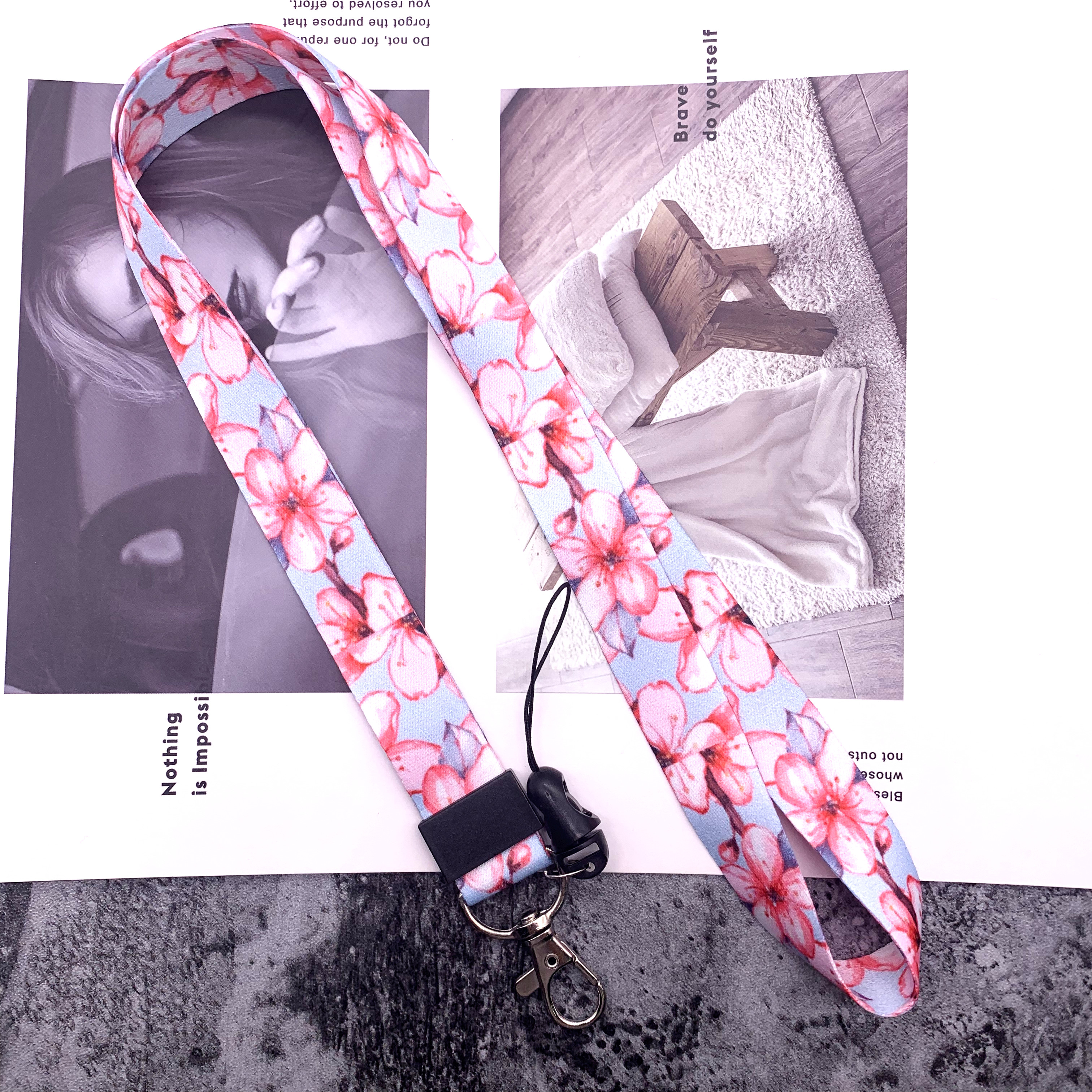 Mobile Neck Strap Lanyards for keys ID Card Gym Mobile Phone Straps USB badge holder DIY Hang Rope Lariat Lanyard For Huawei