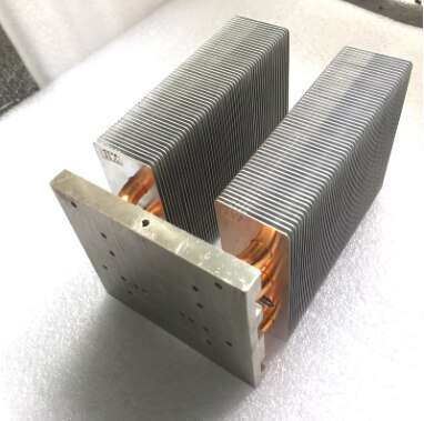 the heat pipe heatsink for endoscope light source, high power light source heatsink,the heatsink for phlatlight LED-cbt90,cbt140: heatsink-212
