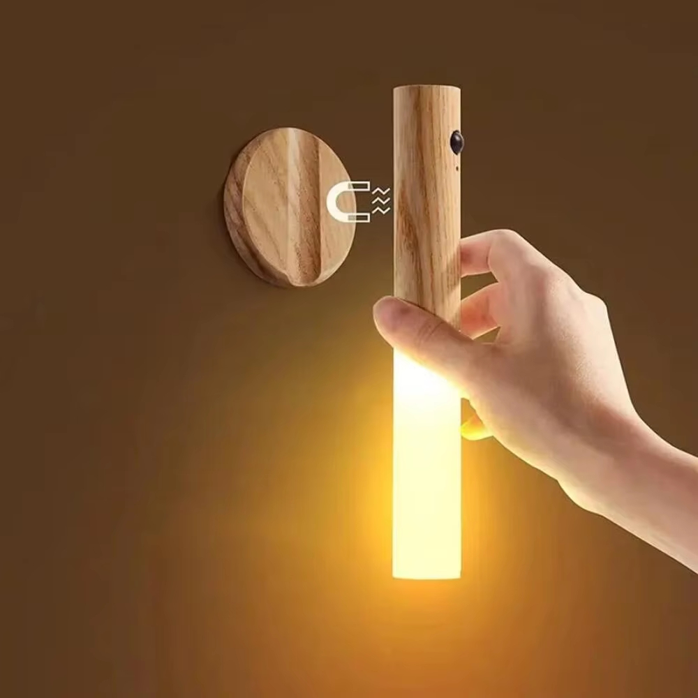 Motion Sensor Wall Light Indoor Led Magnetic Portable Lamp Charge Hallway Bedroom Wardrobe Table Stairwell Cabinet Night Light
