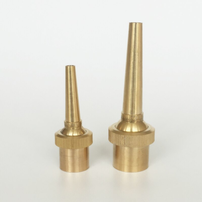 1/2" 3/4" 1" Copper Brass Jet Straight Adjustable Fountain Water Spray Nozzles Fountain Pool Nozzles