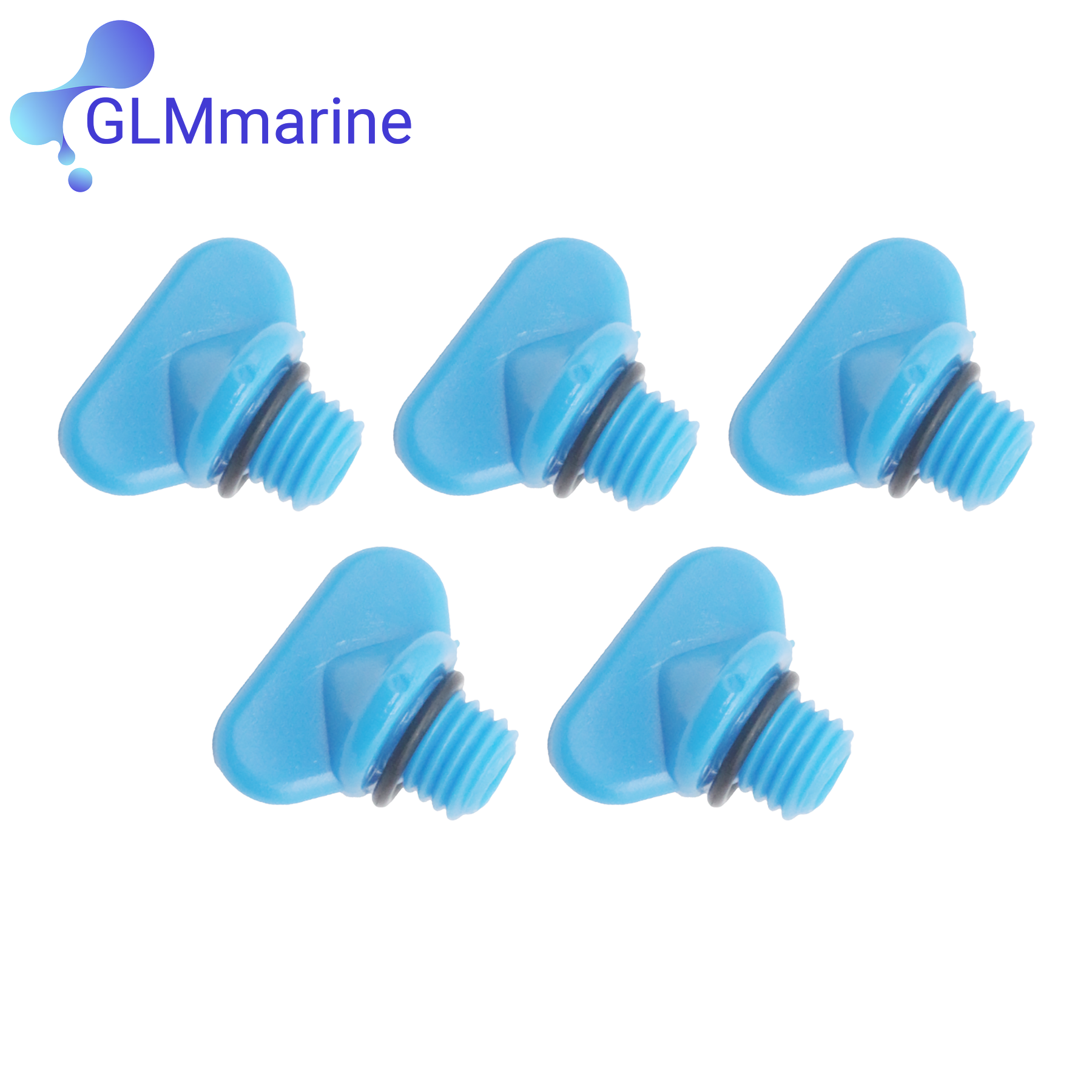 5 Stuks 22-806608a02 5 Pak Uitlaat Spruitstuk Water Afvoer Blauwe Plug Voor Mercruiser 22-806608a1 22-806608a02 8m2000874