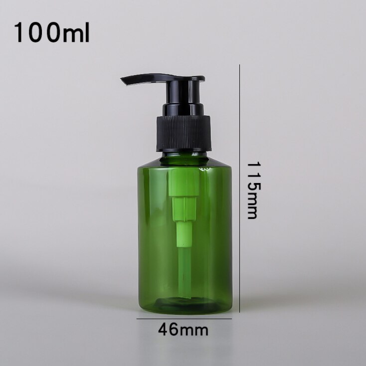 100/150/200/500ml Green Soap Dispenser Bottles Portable Hand Sanitizer Shampoo Lotion Storage Container Bathroom Sub-bottle: A