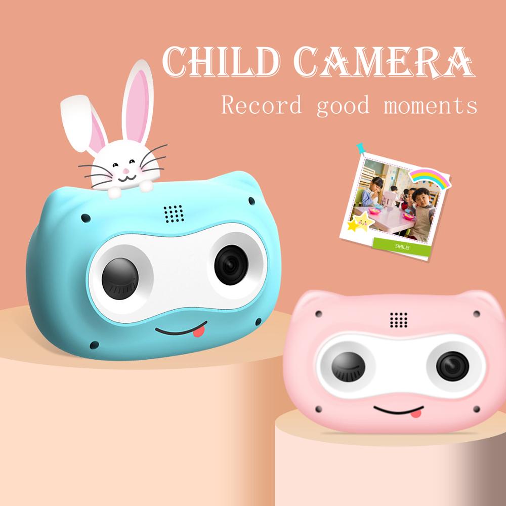 Caméra vidéo numérique HD, chat mignon pour enfants, multi-langues, 2 pouces, 5MP, pour enfants