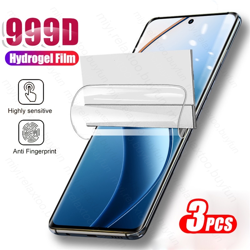 3PCS 999D Weiche Hydrogel Film Für Realme 12 Pro + Realmi 12 Pro Plus 5G RMX3840 6,7 "Screen Protector Nicht Glas Auf Realme12Pro + 5G: HOHE AUFLÖSUNG