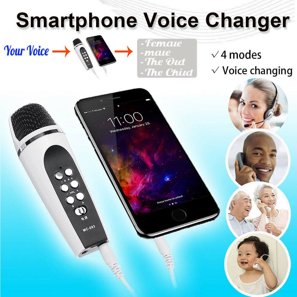 Roman Uitstekend Simuleren Voice Changing Microfoon Mini Mobiel Smartphone 4 Modi PC Zingen Thuis  Draadloze Sound Handheld Voor IPhone Voor Android – Grandado