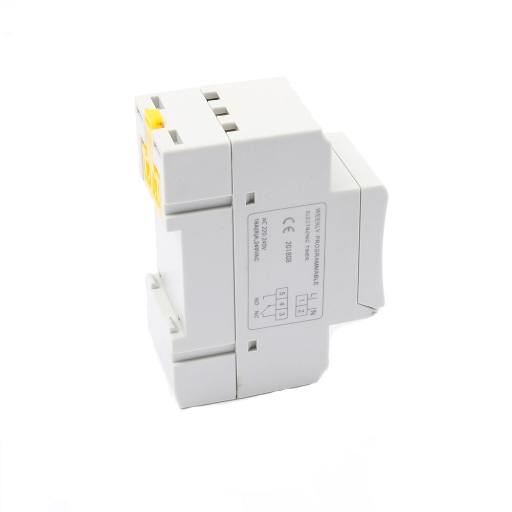 No Lock time switch Power Weekly Programme Electronic Timer Switch Digital TIMER 220V 110V 12V 24V Din Rail Mount tp8a16