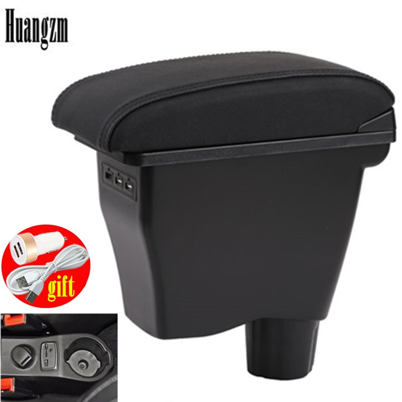 for Smart 450 451453 454 Fortwo Forfour armrest box Double-layer USB Universal Car Armrest Box
