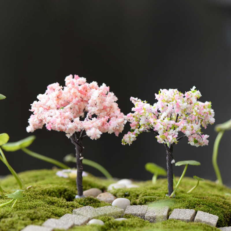 15 stijlen mini kersenboom feeëntuin decoraties miniaturen landschap hars knutselen bonsai tuin terrarium diy accessoires