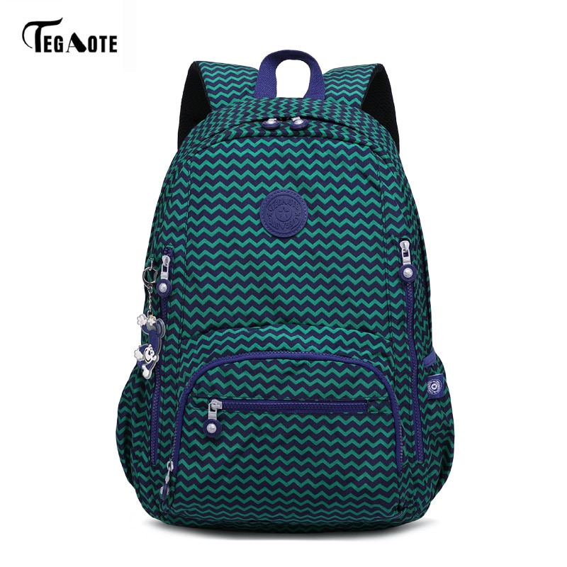 TEGAOTE Girls School Bags Women Printing Backpack For Teenage Girls Shoulder Travel Bags Nylon Waterproof Laptop Bagpack Bolsos