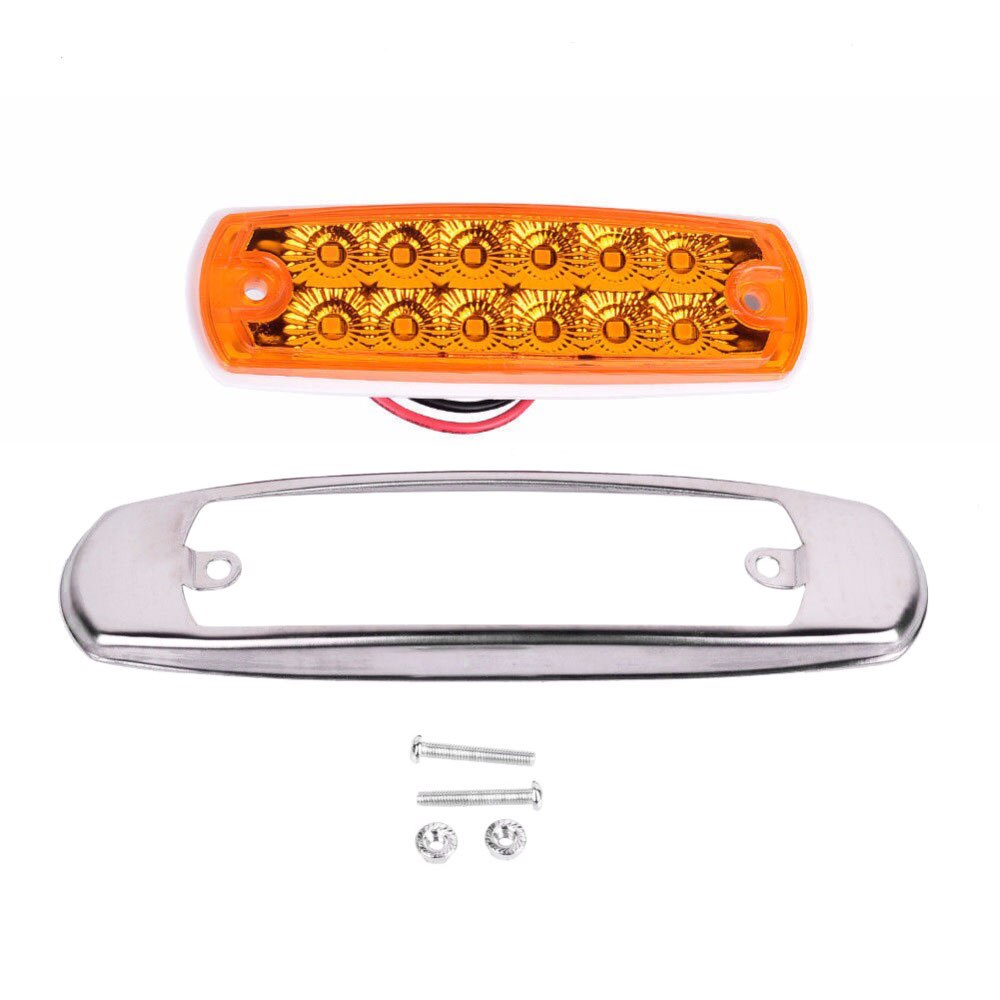 12LED Truck/Truck Side Light Long Universal Side Signal light Light DC12-24V