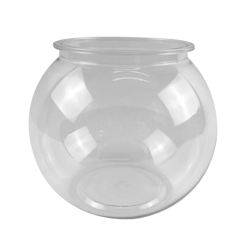 Aquarium rond transparent de 1l 3l 4,5 l, en plastique, pour petits poissons, support d&#39;ornement pour bonbons
