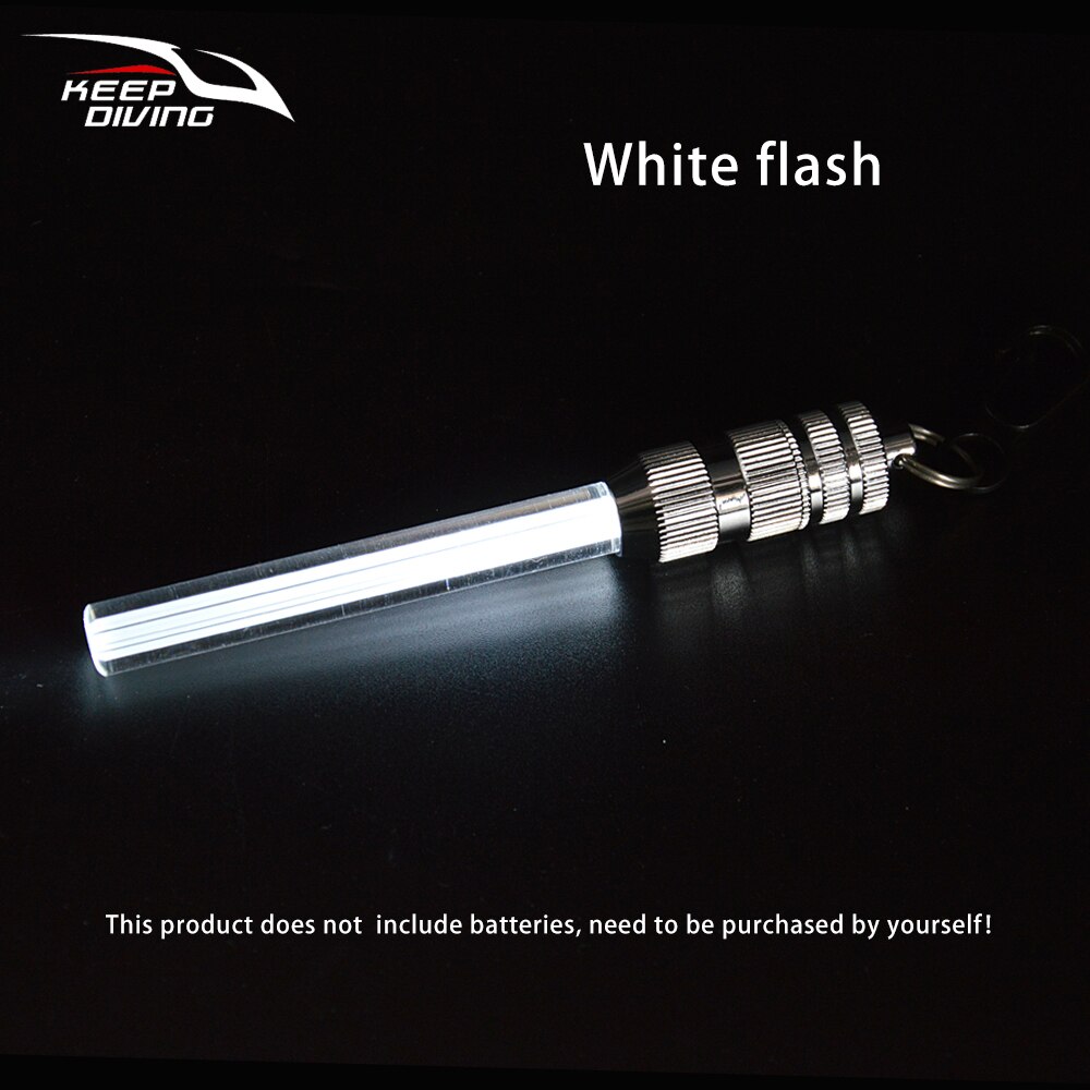 Underwater Safety Signal Light Bright LED Light Stick Scuba Night Dive Marker LED Torch: White flash