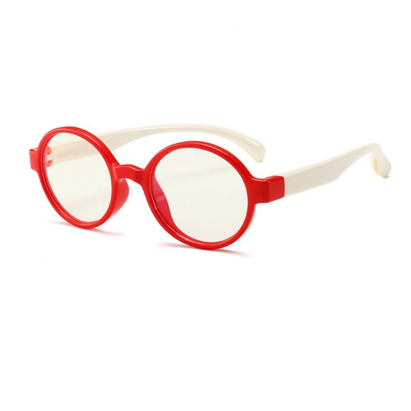 Anti-blue Light Goggles Eyewear Frame Children Optical Glasses Flexible One-piece Safe Eyeglasses Plain Mirror Silicone