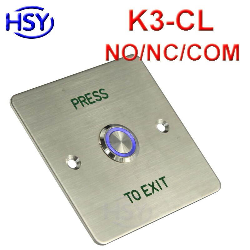 HSY Access Control Exit Button Push Switch Door Release Buttons Open Electronic Gate Lock