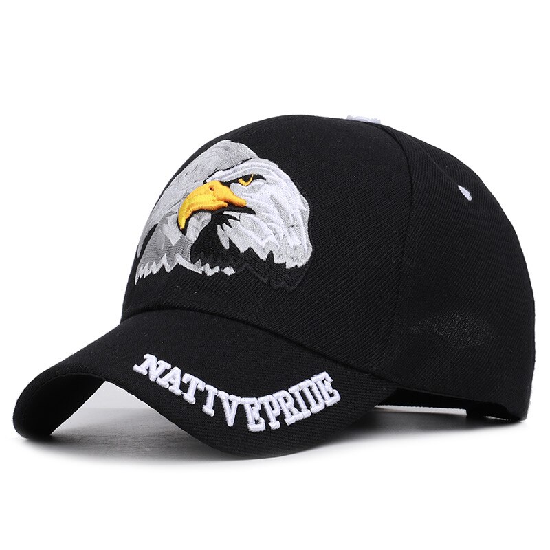 Dei nuovi Uomini di Animale Trucker Cappello Patriottica Bald Eagle e Americano Berretto Da Baseball Bandiera USA 3D Ricamo Farm Schioccano Indietro snapback Osso: NATIV-1