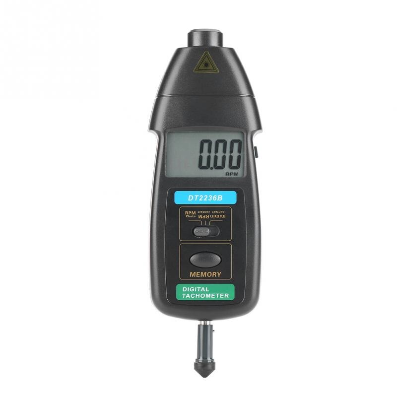 Digital Tachometer Photo/Contact Tachometer Handheld LCD Digital Tach Meter Tester DT2236B Digital Tachometer