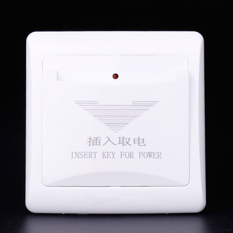 hotel motel rent house guest room wall reader switch 40A gold energy saving saver insert any card to take power 125KHz/13.56MHz: White