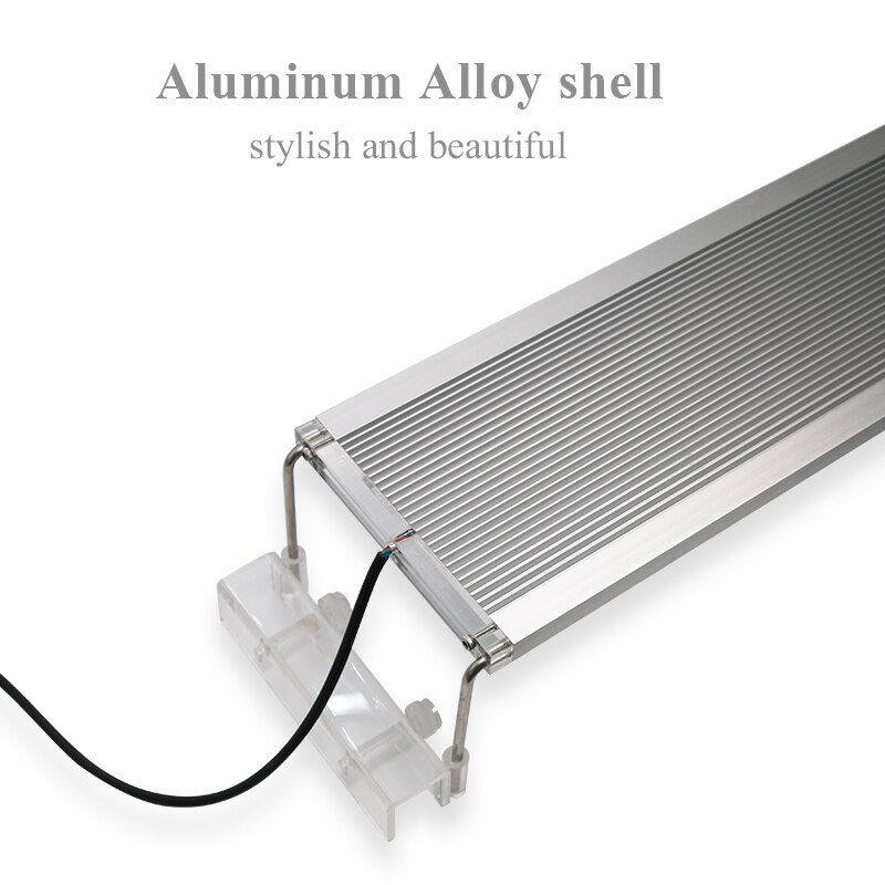 Led-verlichting voor zeeaquarium, rgb-visaquariumlamp voor aquarium, led-verlichting, uitschuifbare beugel , 30cmx led-lamp voor aquarium 60cm marine