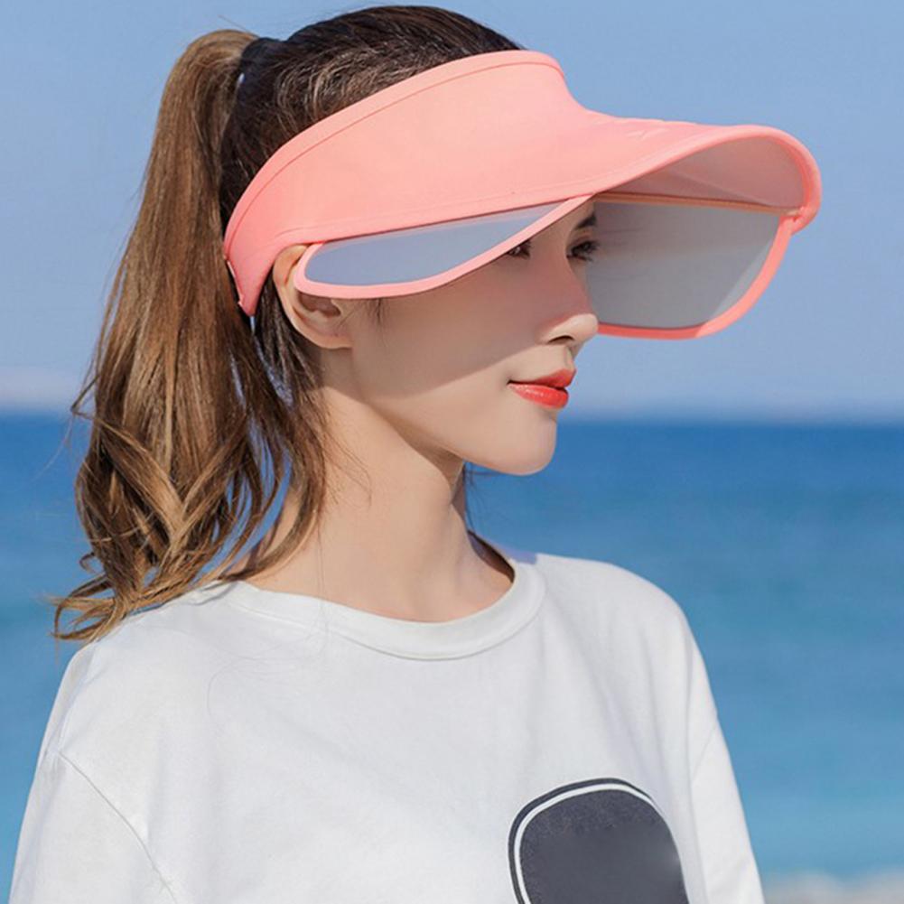 Outdoor Summer Hat Sunscreen Breathable Free Size Empty Cap Sun Hat Retractable Anti-Ultraviolet Hollow Top Hat With Large Brim