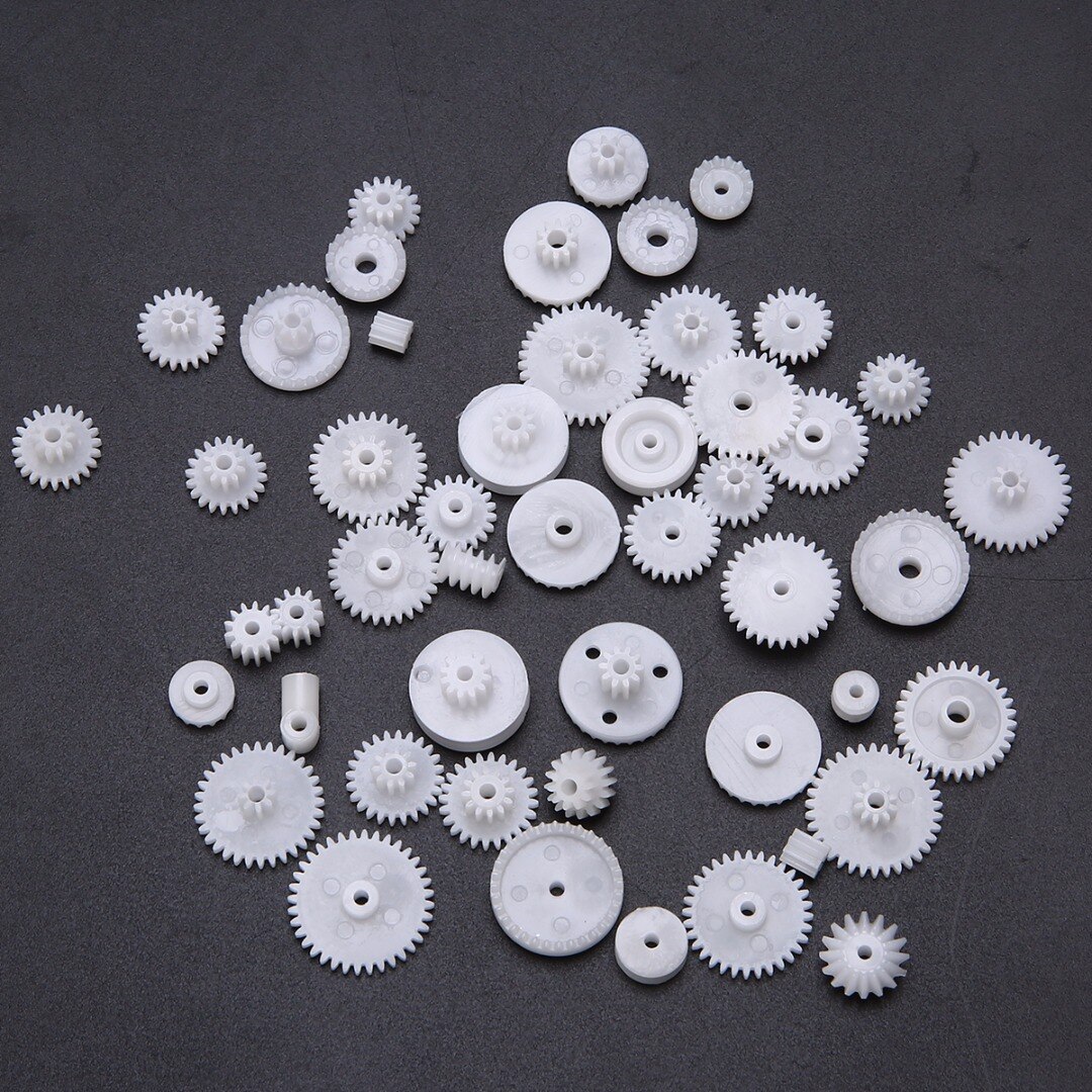 75pcs Plastic Kroon Enkele Dubbele Worm Grear Met Riemschijf DIY Tool Set Mayitr Voor Robot