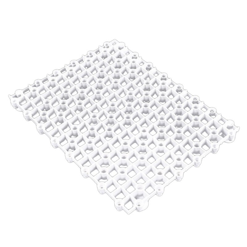 Fish Tank Isolation Board Aquarium Bottom Filter Plate Grid Plastic Separator: Clear
