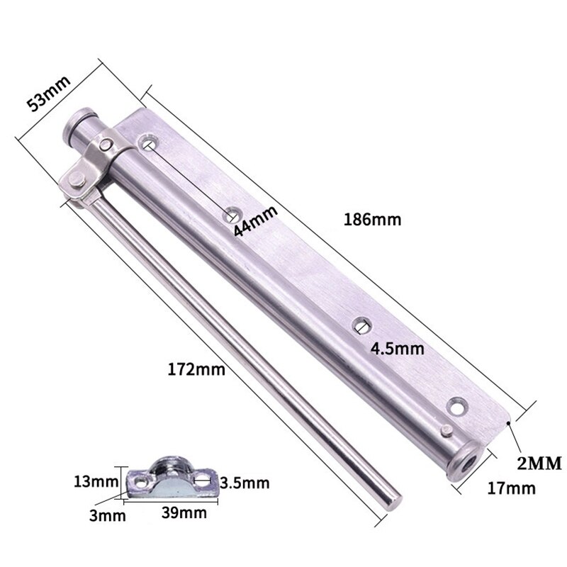 Adjustable Door Automatic Closer Stainless Steel Door Hinge Household Automatic Door Spring for Fire Rated Door