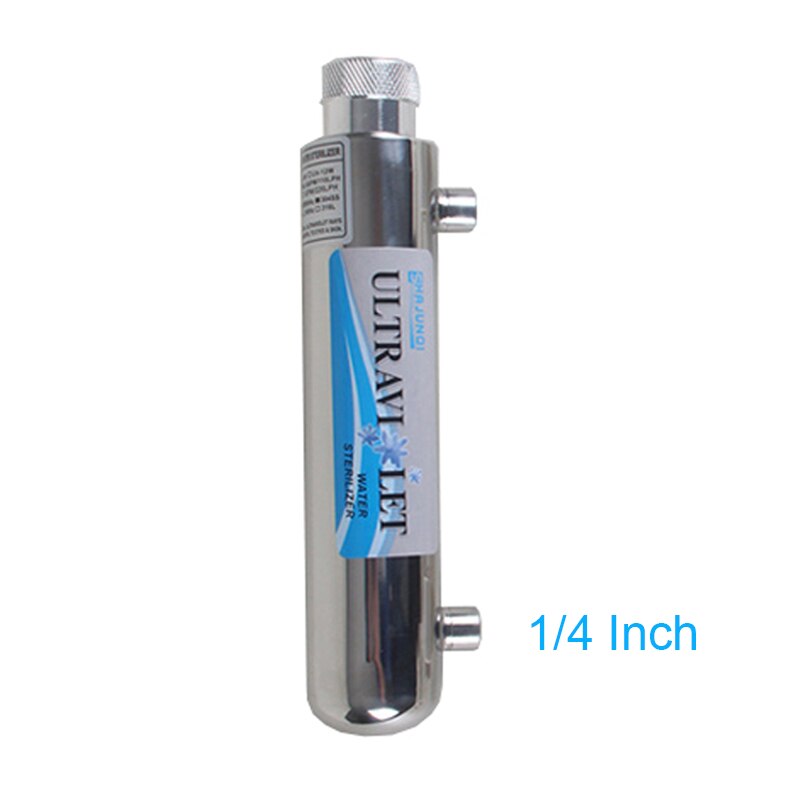 6W Stainless steel 1GPM Ultra Violet Water Purifier Sterilizer tap water UV filter sterilization With Lamp Tube