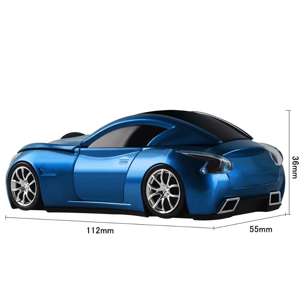 2.4Ghz Wireless Optical Mouse Sports Car Shaped Computer Mouse 1600DPI USB Ergonomic Gaming Mice 3D Mini PC Mause For Gamer Kids