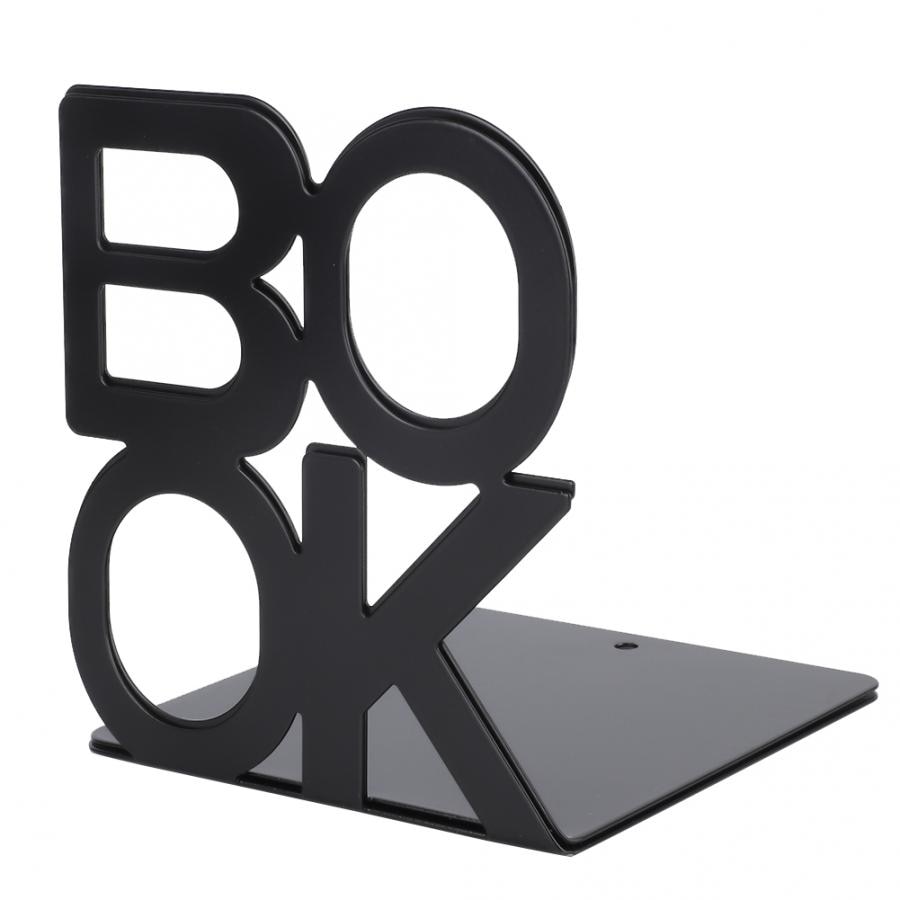 1Pair BOOK Characters Shape Book Stand Metal Bookends for School Home Table Decor bookends