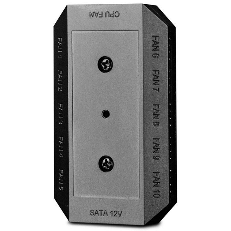 DEEPCOOL 1 to 10 4Pin PWM Cooling Fan Hub Splitter Cable,Powered By SATA Interface,with LED Indicator,Mounting Sticker