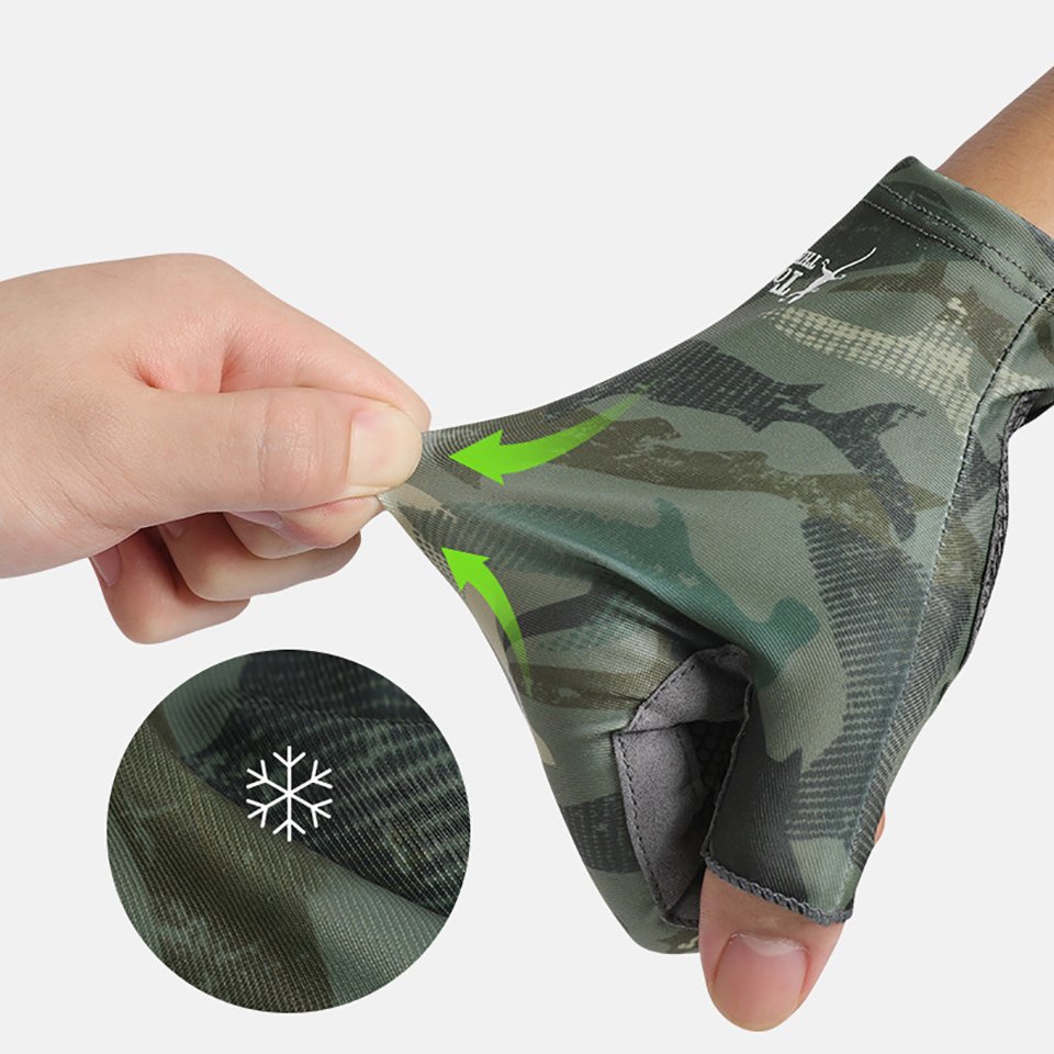 Lopen Vis Professionele Vissen Handschoenen Half Vinger Ijs Zijde Zonnebrandcrème Quick-Release Palm Anti-Slip Cut-Proof outdoor Handschoenen