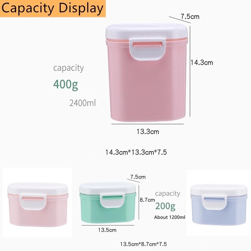 Baby Milk Powder Container Box Melkpoeder Container Food Storage Box Multilayer Infants Feeding Food Storage Boxs