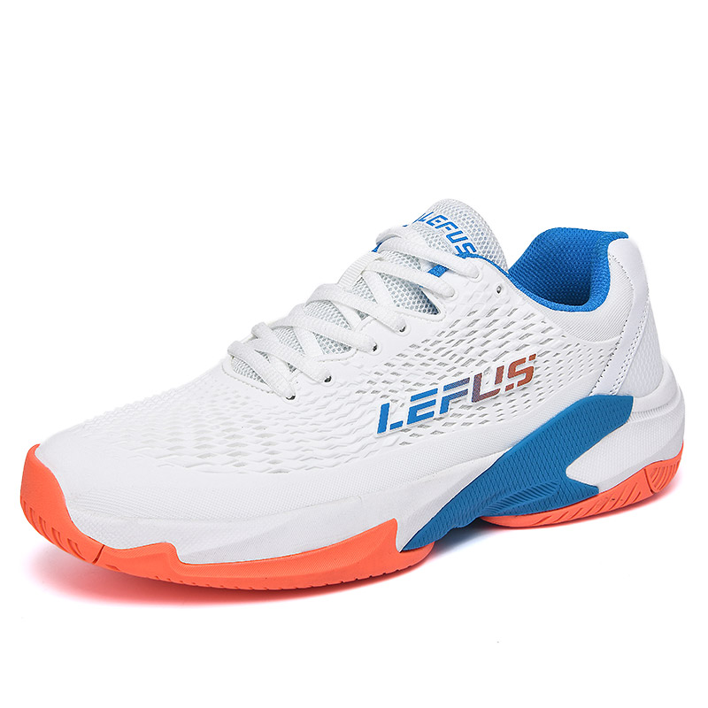 Chaussures de Badminton respirantes pour hommes et femmes, baskets de Tennis à lacets, antidérapantes, chaussures d'entraînement athlétique, de volley-ball: vert clair / 45