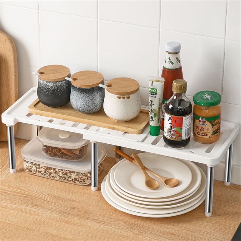 Étagère de rangement réglable pour organisateur de placard à la maison pour la cuisine