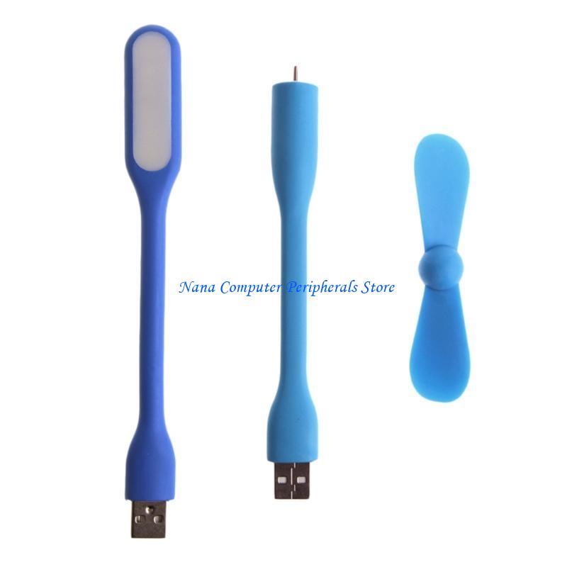 Ventilador USB USB F68C LED LED Flexible flexible Ventilador enfriamiento con lámparas para