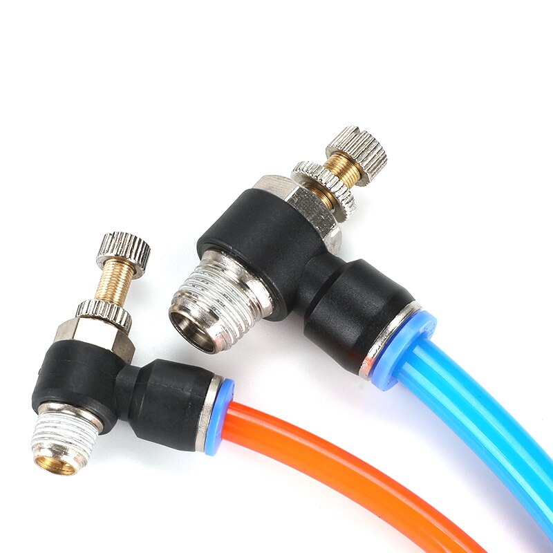 Pneumatic quick connect connector SL 4 6 8 10 12mm M5 "1/8" 1/4 "3/8" 1/2 air speed regulating valve Accelerator valve