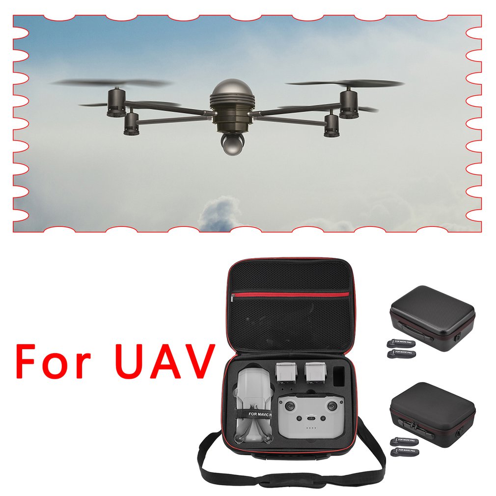 Para Dji MAVIC AIR 2 PU / Nylon a prueba de polvo Ddust bolsa de agua bolsa de almacenamiento Drone controlador accesorios caja de transporte
