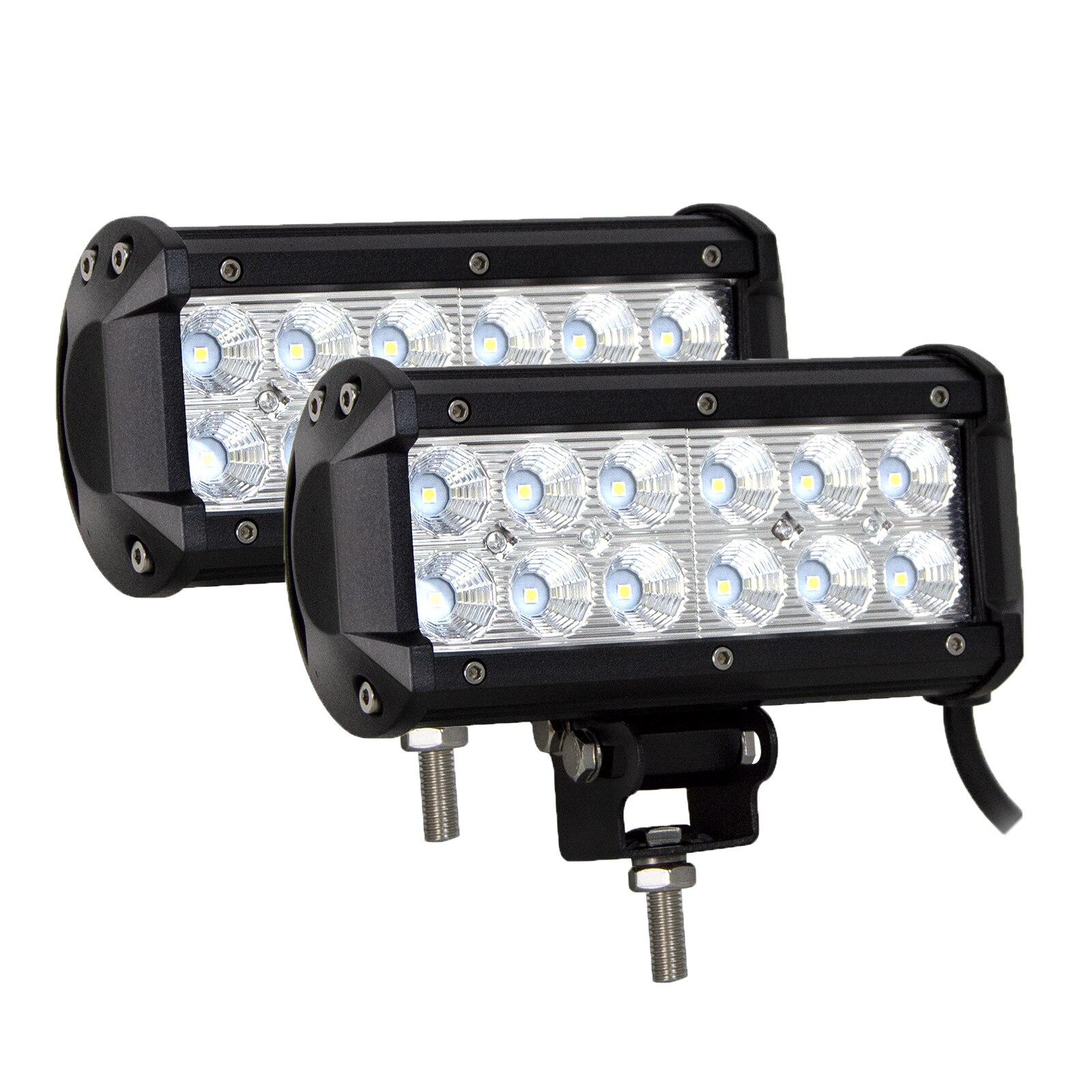 LED Light Bar 4 7 9 12 15 18 20 22 25 28 36 44 inch 4x4 Work Led Bar Offroad SUV ATV 18W 36W 54W 72W 90W 108W 126W 144W 162W: 2 X7INCH 36W SPOT