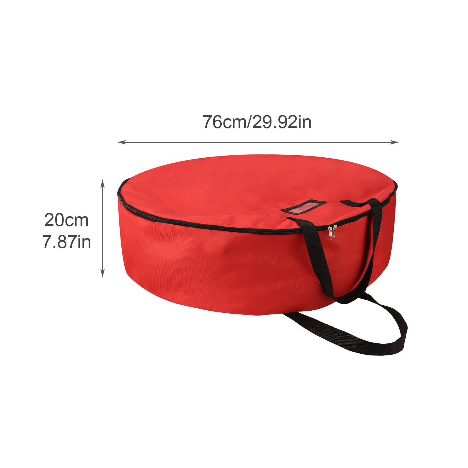 Foldable Round Christmas Wreath Oxford Cloth Storage Bag Durable Handles Easy To Carry Home Storage: 1