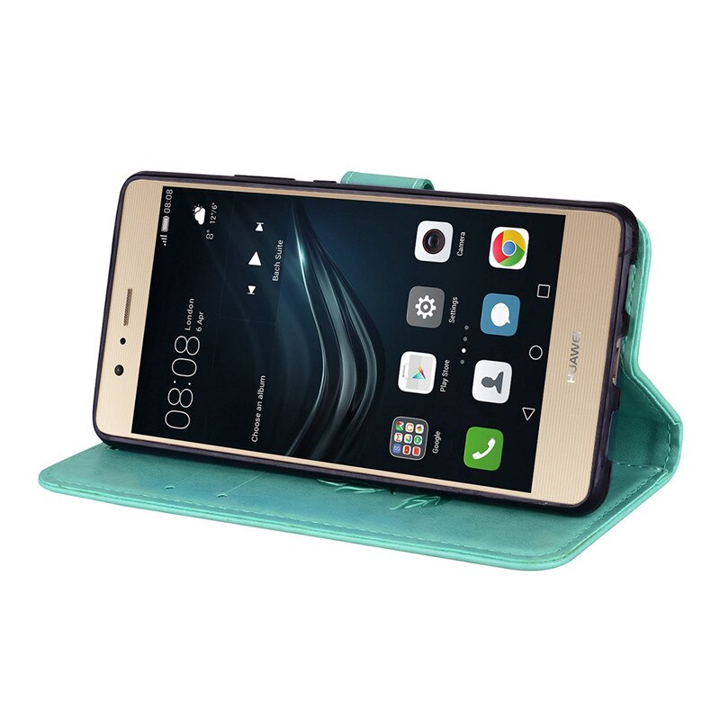 Veske til huawei  p9 lite vns -l21 vns -l31 p9 lite deksel veske coque for huawei  p9 lite lær flip veske til huawei  p9 lite