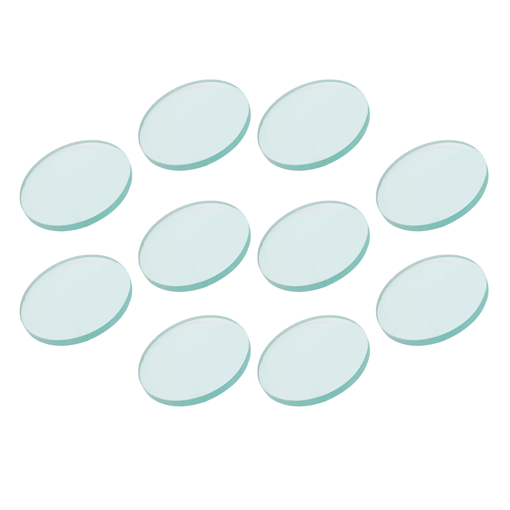 10pcs Water Meter Glass Sheet Transparent Glass Sheet Round Shaped Glass Sheets